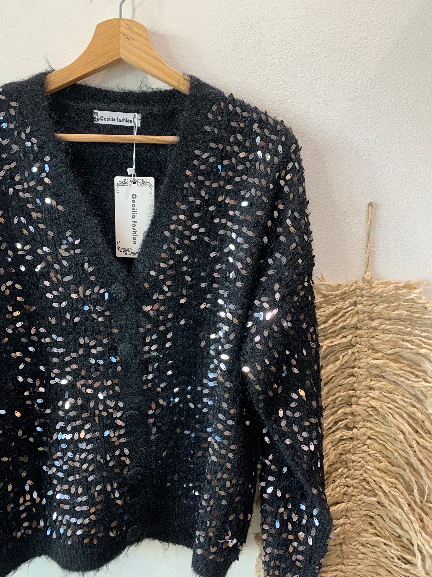 Cardigan paillettes