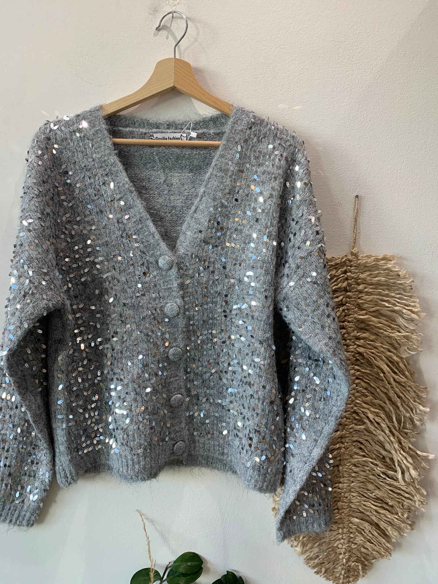 Cardigan paillettes