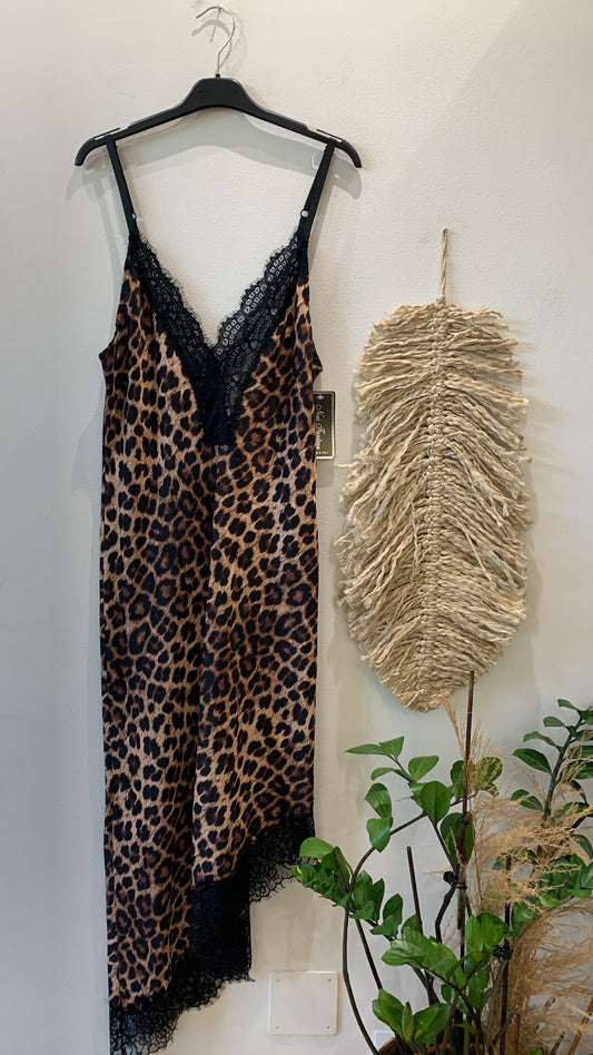 Abito Satin Animalier