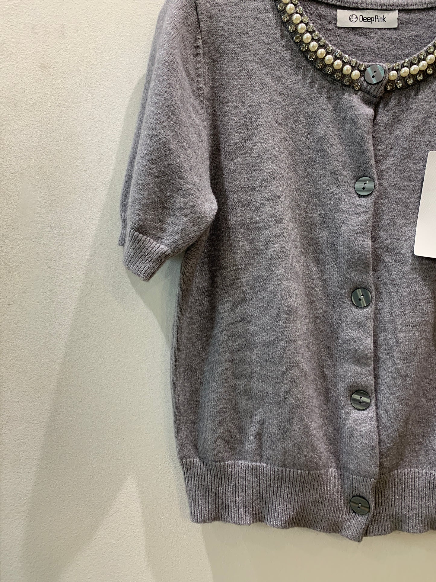 Cardigan Gioiello Manica Corta