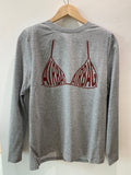 T-shirt manica lunga con spallina