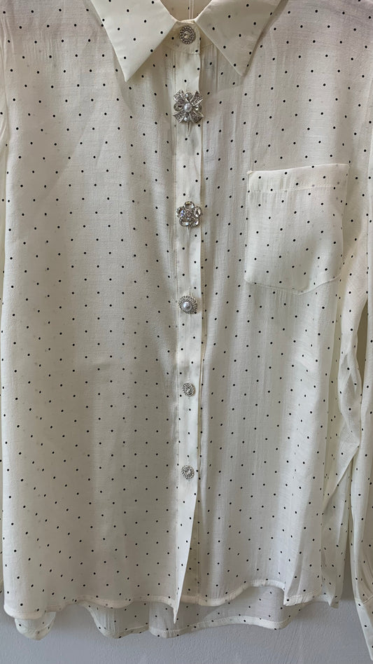 Camicia Bottoni Gioiello