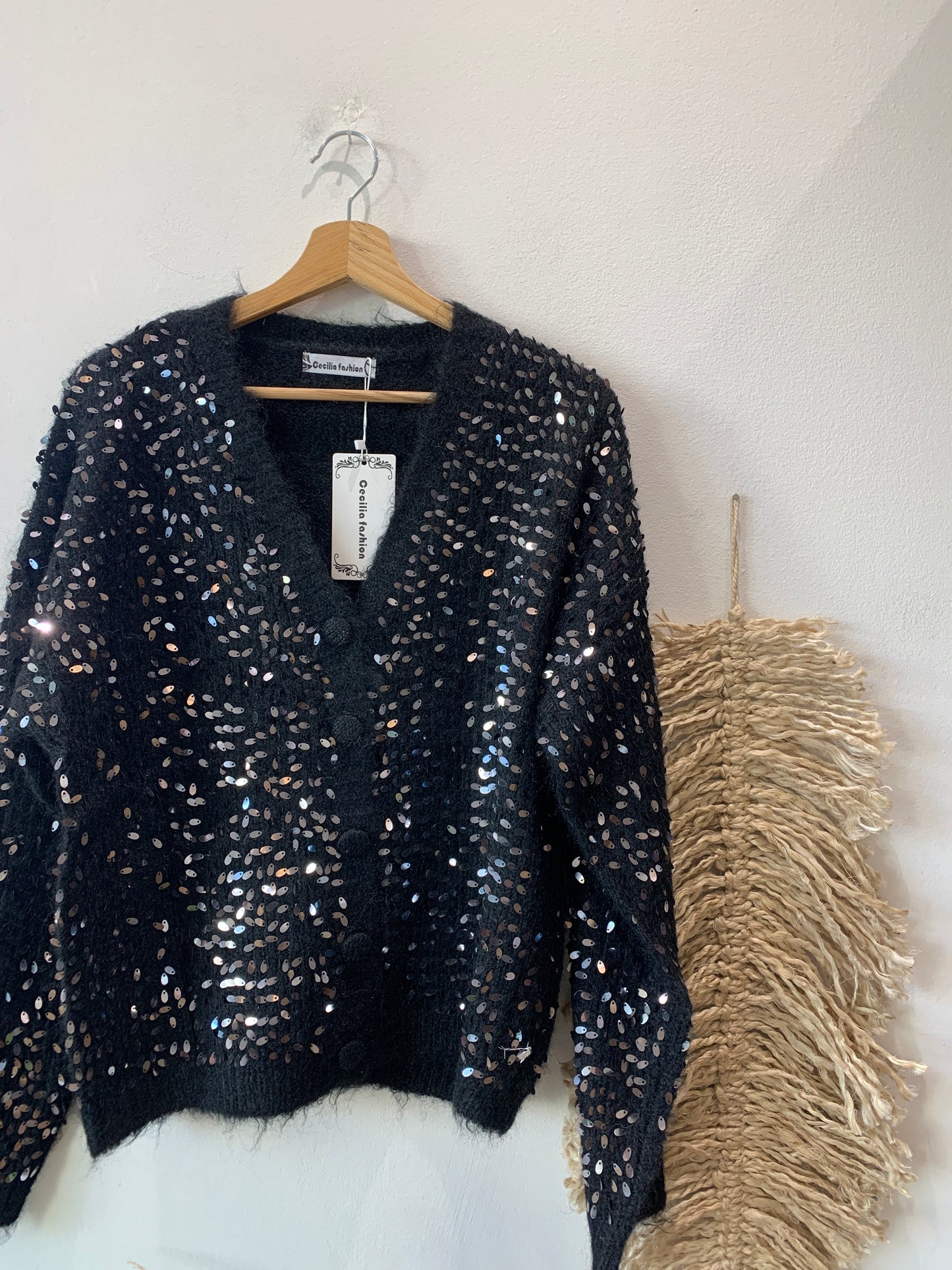 Cardigan paillettes