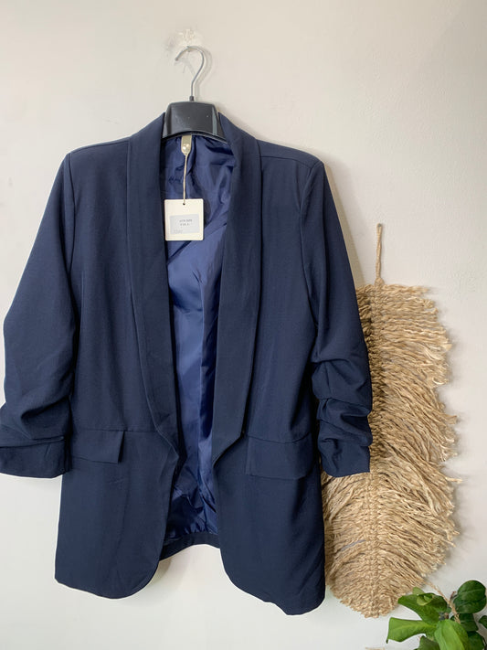 Blazer manica arricciata