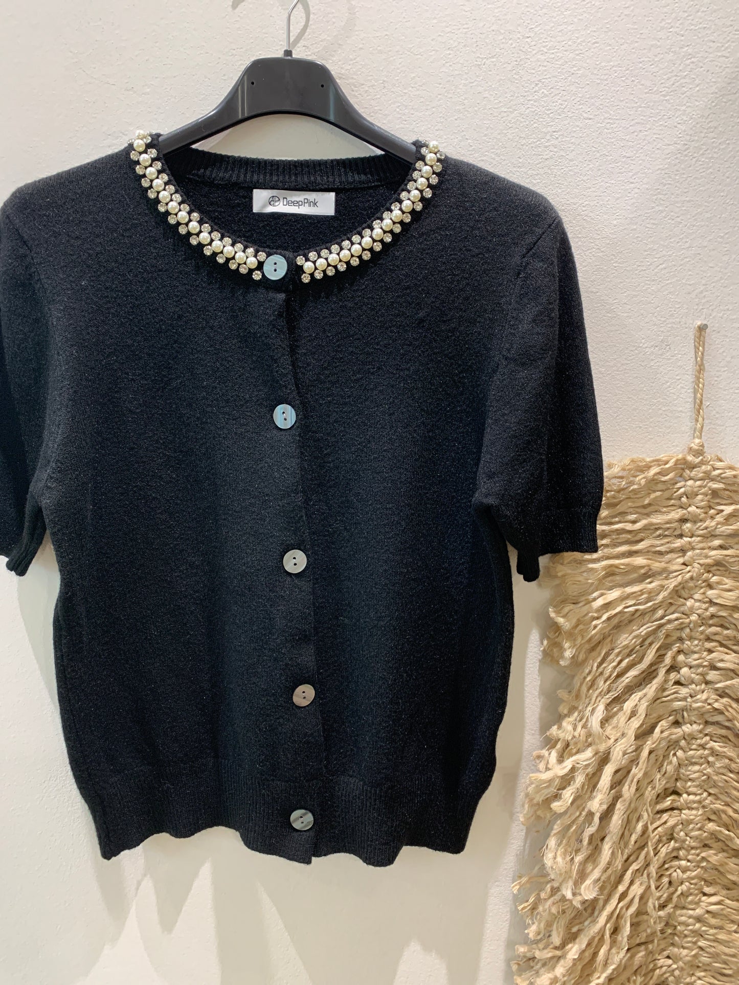 Cardigan Gioiello Manica Corta