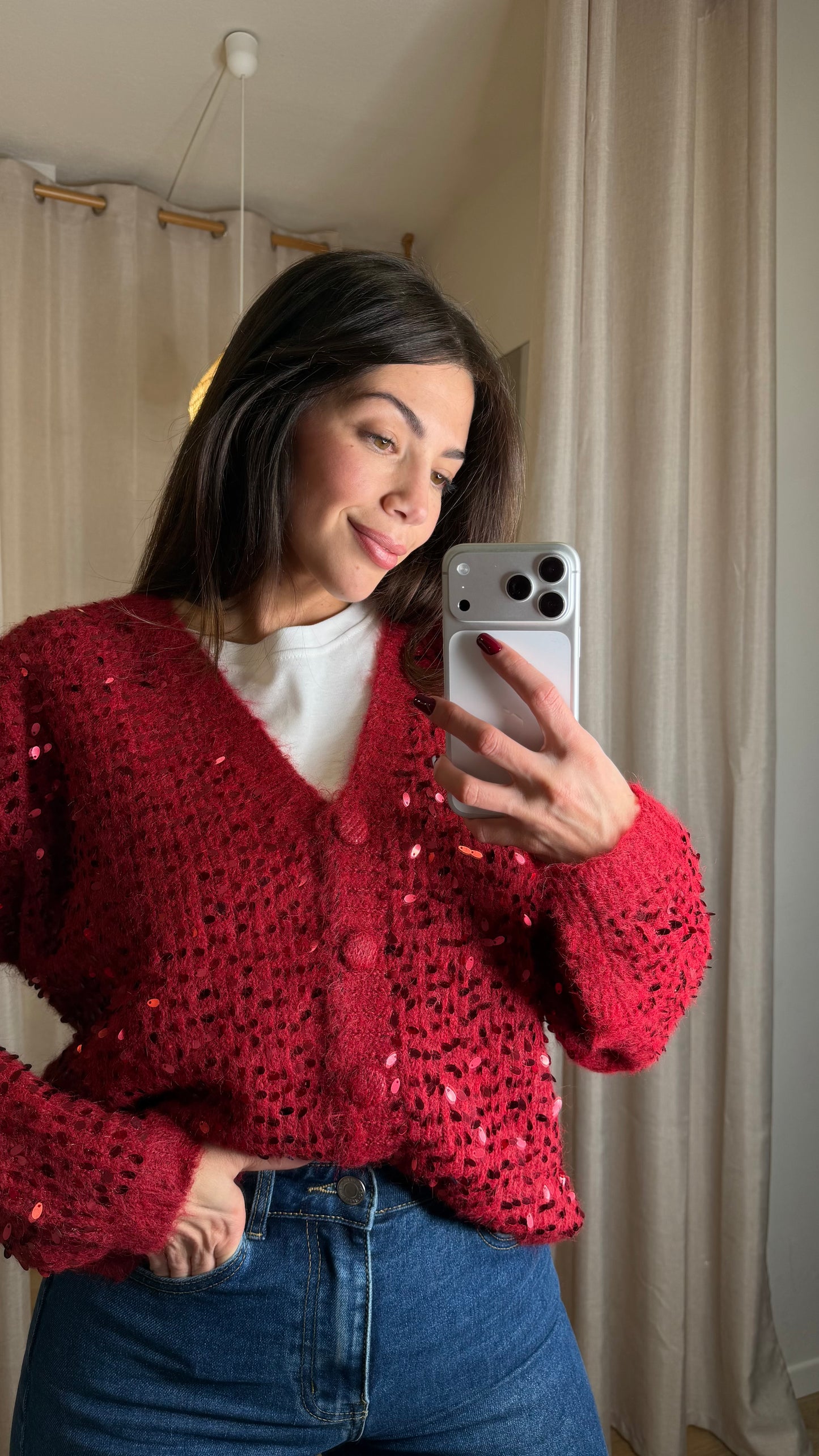 Cardigan paillettes