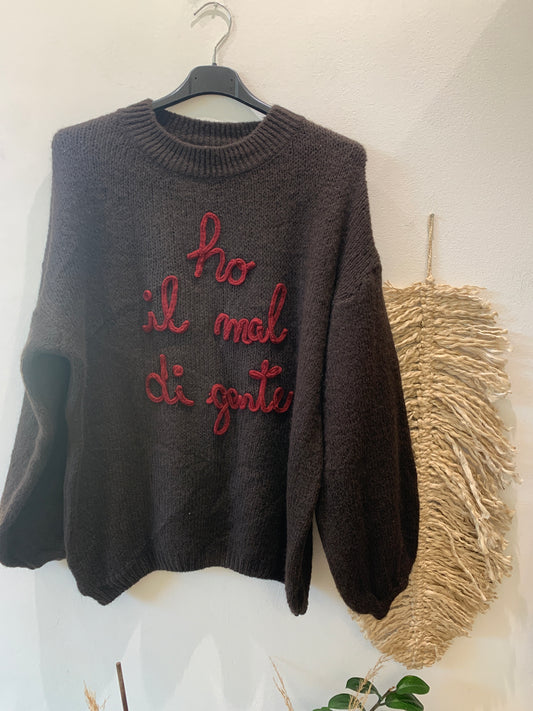 Maglione Ho il Mal di Gente