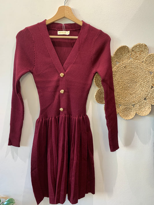 Abito Midi Plissetato